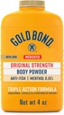 Gold Bond Medicated Original Strength Body Toz, 4 oz., Talc-Free, Anti-Itch, Absorbs və Cools