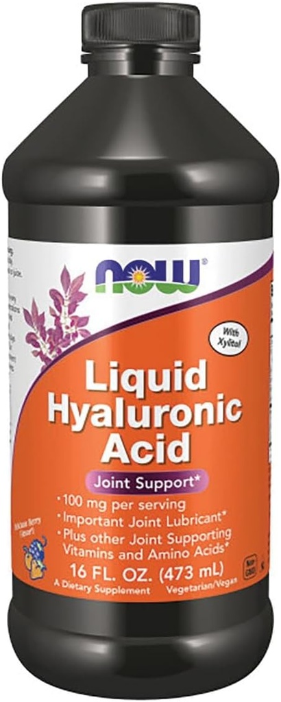 Now Foods Liquid Hyaluronic Acid 100 מיליגרם
