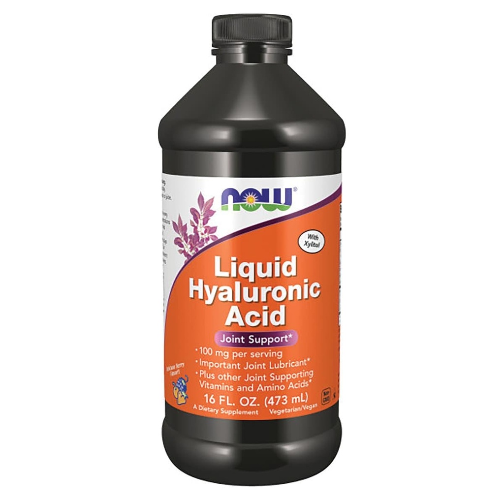 Now Foods Liquid Hyaluronic Acid 100 Milligrams, 16 Ounces