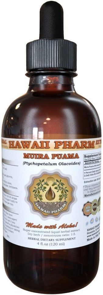 HawaiiPharm Muira Puama (Ptychopetalum Olacoides) Extraer 4 oz