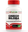 Cả đời Ginkgo Biloba Capsules - Phụ Herbal - 60 Veggie Capsule 450mg.