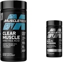 MuscleTech Clear Muscle Post Workout Recovery | Muscle Builder for Men & Women & Platinum Multivitamin per il supporto immunitario 18 Vitamine