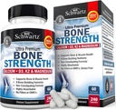 BioSchwartz Bone Strength Supplement - Gentle Non-Constipating Bone Salute Supplemento per le donne e gli uomini con 9-in-1 Complesso con Calcio Magnesio Zinco D3 K2 & More - 3rd Party Tested - 2 mesi