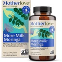 Motherlove More Milk Moringa (120 Capsule Value Size) Moringa-Based Lactation Supplement to Support Breast Milk Supply — Non-GMO, Organic Herbs, Vegan, Kosher