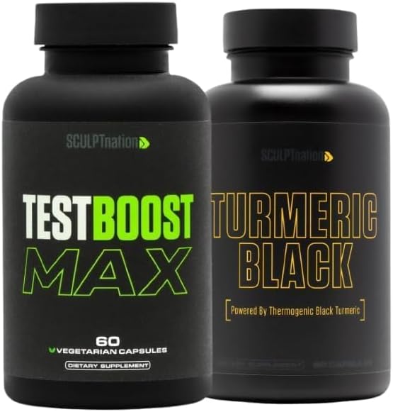 Sculpt Nation von V Shred Test Boost Max und Turmeric Black Bundle
