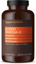 Element Super Omega-3, EPA & DHA Omega-3 yağ turşuları (1280 m) mövcuddur, 2 Softgels, Natural Limon Flavor, 120 Şərh (Paket)