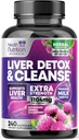 Pop Liver Cleanse Detox & Repair Formula - Silymarin Milk Butle, Dandelion Root, Artichoke özü, Turmeric, Choline, & Beetroot - 240 Veggie Capsules ilə Advanced Liver Support Supplement