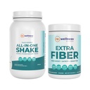 Reignite Wellness by JJ Virgin Vanilla Paleo-Inspired All-in-One Shake and Extra Fiber Powder Supplement