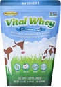 Grass-Fed Whey אבקת חלבון עבור Immune Vitality, Natural Flavor 2.5lbs (56 משרתים), 15g חלבון Per Serve, Vital Whey, ניקוי Holistic, בריאות