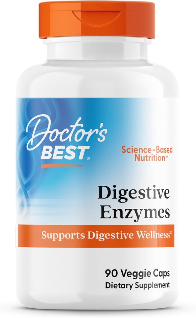Doctori Cele mai bune enzime digestive, Suportă Digestive Wellness, Non-GMO, Vegetarian 90 Veggie Caps