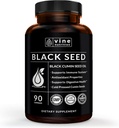 Black Seed Oil Capsules - Nigella Sativa - Immune Support Supplement Soft Gels - Cold Pressed Antioxidant Vegetarian Black Cumin Pills - 500 Milligram tillverkade i USA