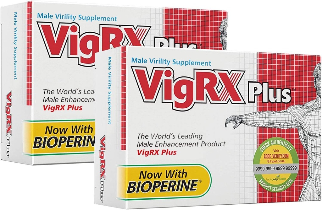VigRX + 男性阴性草药补充药 - 60张(2盒)
