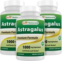 Best Naturals Astragalus-kapseli, 1000 mg, 120
