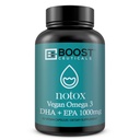 Vegan Omega 3 Algae DHA 410mg Supplement | No Fishy Aftertaste | Heart Brain | Schizochytrium sp DHA EPA Algae Oil 60ct