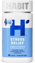 Habit Stress Relief Supplement (60 capsules) - Nieuwe look, Ondersteunt Ontspanning & Mood Balance, Vitamine B, Adaptogenen, Citroen Balsem, Kalmeren, Veganistisch, Niet-GMO (1 Pack)