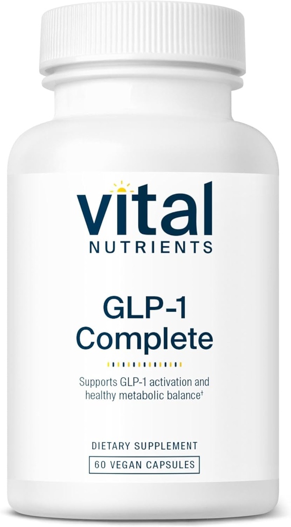 Vital Nutrients GLP-1 Tamam | GLP-1 Probiyotik, Prebiyotik, Postbiyotik + Hops Extract | Fast-Acting GLP-1 Activators Helps Curb Cravings | Vegan, Dairy & Gluten Free | 60 Capsules