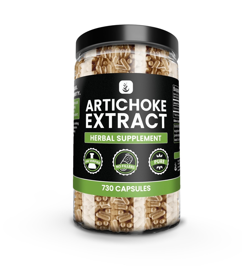 PURE ORIGINAL INGREDIENTS Artichoke Extract (730 Capsules) No Magnesium Or Rice Fillers, Always Pure, Lab Verified