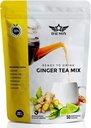 Ginger Lemon Kräutertee Pulver – Refreshing Blend mit Licorice, Turmeric, Decaf Green Tea, Vitamin C – Koffeinfrei, Vegan, Gut-Friendly Detox Tea – 50 Servierungen