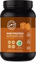 Stellar Labs Whey Protein Powder med BCAA & Whey Isolate | Certified Low FODMAP, Non GMO, Gluten Free, Soy Free, Low Carb, Keto, med Stevia | All Natural Lean Post Workout Shakes | Salted Caramel