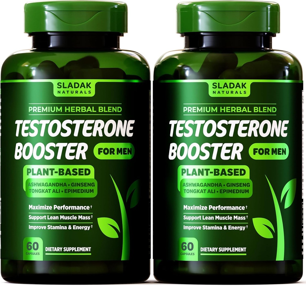 Batosterone Booster supplement for Men - Male Enhancing Test Boost - Ashwagandha, L-Arginine, Tongkat Ali, Tribulus + More - Workout, Build Muscle, Strength, Energy - 2 Month Supply