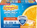 Emergen-C Immune+ 3 hành động 3 lần Immune Prowder, BetaVia (R), 1000mg Natricra C, Bgn tết, vitamin D và Antioxidts, Super Orange, quay lại trường học thiết yếu – 30 bá tước