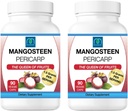 Freeze gedroogde Mangosteen Pericarp Capsules 2PK, 1,5 Gram per portie, 90 Veggie Capsules per fles, Xanthone Rich
