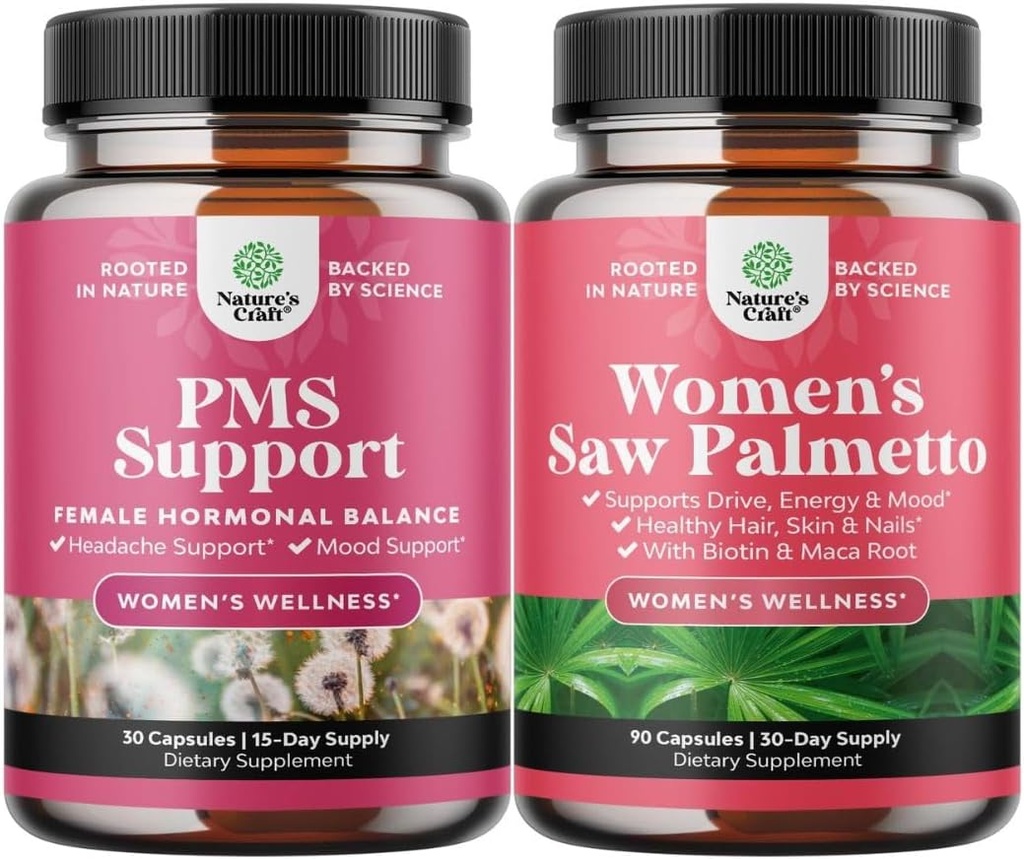PMS Support və Qadınlar üçün Palmetto baxın - DIM, Chasteberry, Qadınlar üçün Black Cohosh & Ashwagandha