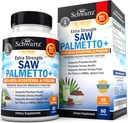 Såg Palmetto för män med Pygeum Bark Extract och Beta-Sitosterol - Stöder Prostata Hälsa och Hälsosam Prostata Funktion - Främjar Urinär Hälsa och Normal Urinary Flow - Non GMO Gluten Free 60 Ct