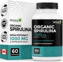 Renew Actives Organic Spirulina 1000MG per 2 capsule 