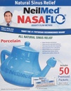NeilMed Nasaflo Porselein Neti Pot, 50 Telling (verpakking kan variëren)
