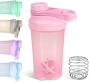 D.Y.A 16oz shaker bouteille, fuite preuve Sports shaker tasses pour les shakes de protéines, bouteille de shaker pour pré-entraînement et voyage à aller, BPA gratuit et facile nettoyer la bouteille de shaker de protéines,
