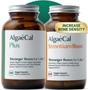 AlgaeCal - Bone Builder Pack for Bone Density Increase, Clinically Supported Plant Based Calcium Suplemento " Strontium, Vitamins K2 (100mg), D3 (1600 UI), Magnesium " 16 nutrientes esenciales