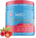 Keto Witnes Keto Electrolytes на прах Кето-Friendly Електролити с калий, магнезий, натрий, Калций  готварски  готварски  готварски  готварски  готварски крем за хранителни цели.