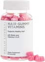 Vitamíny pre vlasy Gummy - Biotín 5000 mcg s vitamínom E, C a zinok, rast vlasov Vitamíny pre ženy a mužov - silnejšie, krásne vlasy, koža a nechty doplnok, non-GMO a lepok-free - 60 Gumové medvede