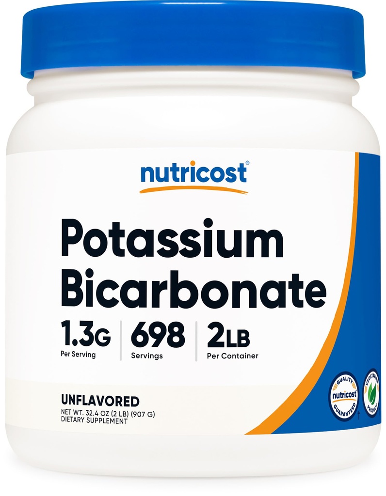 Nutricost Potassium Bicarbonate Powder 2 LB - Gluten Free, Non-GMO