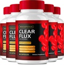 Hapus Suplemen Flux, Super Boost Clear Flux Suplement, Clear Flux Pills, Formula Resmi, Premium Dukungan untuk Mempertahankan Sirkulasi Levels & Healthy (5 Pack)
