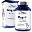 1MD Nutrition MagMD Plus - Magnesium amb Zinc i D3 Promots Salut Cor Promotets, dóna suport a Bone i aids Imne System - 120 Ct