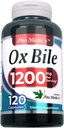 Lab - Bile Salts, Ox Bile, 1200 mg per Serving, 120 Kaps- Digestive Enzymes Addition, ox Bile Addition.