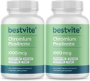 BestIVIST Chromium Picoline 1000mcg (480 capsutions) (240 x 2) - No Dicalium Phosphate - Glute - Glute Free - Not-GMO
