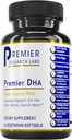 Premier Research Labs Premier DHA - Vegan DHA ile Omega 3 Fatty Asits, Algae Based DHA for Women & Men, Natural DHA Supplement Vegans için Uygun 60 Vegetarian Softgel Capsules- 60 Vegetarian Softgel Capsules