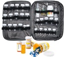 Borsa di Medicina Pill Bottiglia Organizer Travel Case for Men Women Medication Storage Organization Prescrizione Med Manager Acqua Bottiglia Vitamina Droga Custodia XL Large Lockable Pretty Potable