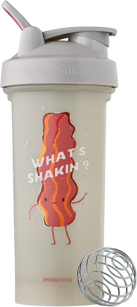 BlenderBottle Just for Fun Classic V2 摇摆瓶完美地为蛋白质摇摆和预选工作,28-Ounce, What's Shakin'
