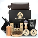 Beard Kit dárky pro muže, Den otců Narozeniny dárky pro muže Táta On, Grooming & Trimming Tool Kompletní sada, Beard Care Kit s 2 Beard růstový olej / Balm / Brush / Comb / Holení mýdlo / Cup & Storage Bag