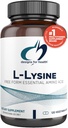 健康L-Lysine HCL Pills 1500mg - 氨基酸 Lysine Hydroploride 成人营养补充剂 - Immune + Bone 健康支持 - Vegan + 非GMO(120 Capsules)