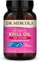 여성을위한 Mercola Krill 오일 - 2 mg Astaxanthin - MSC 인증 지속 가능 - 오메가-3s와 함께 뇌, 피부 및 면역 시스템 지원 - 비 GMO, 글루텐 프리 & Soy-Free - 90 캡슐 (30 서빙)
