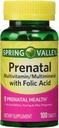 Spring Valley - Prenatal, Multivitamin, Multimineral, 100 Tablet w. Folic Acid
