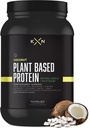 KompleX Nutrition Plant Based Protein Powder (25 Serings) - kokosové ochucené přírodní, Vegan, Nulový cukr, Nízký tuk, NeGMO Dietní dodatek vyrobený z 29 přírodních zelených & Ovoce