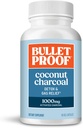 Bulletproof Coconut Charcoal Detox and Gas Relief Capsules, 90 count, Sourced from 100% Coconut Shells, Activated Charcoal for Bloating Support, Packaging May Vary