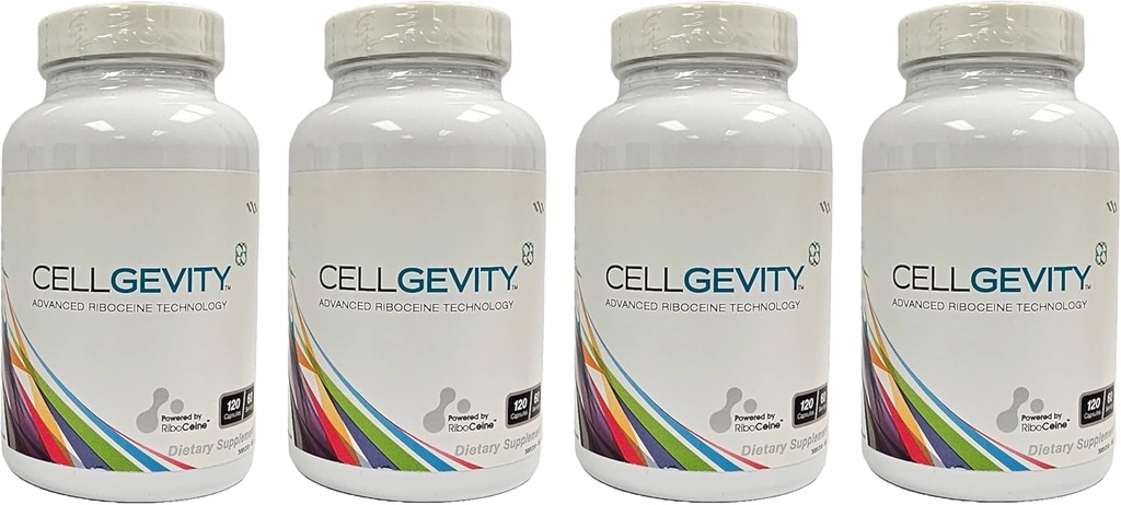 Max International Advanced Glutathione Support with RiboCeine & Antioxidants | 120 Capsule | 4 Pack | 120-Day Supply | Supporta la salute cellulare | Gluten & Melamine Free