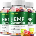 Reviv Hemp - med Hemp Seed Extract RevivHemp Gummies Tinnitus Herbal Supplement, Helse og velvære støtte, All Natural Reviv Gummy (3 Pack - 180 Gummies)